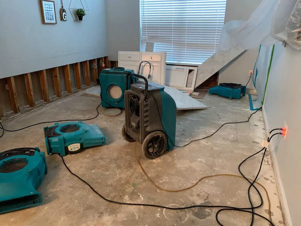 Dehumidifier in flood-cut room for Water Extraction & Removal in Lighthouse Point